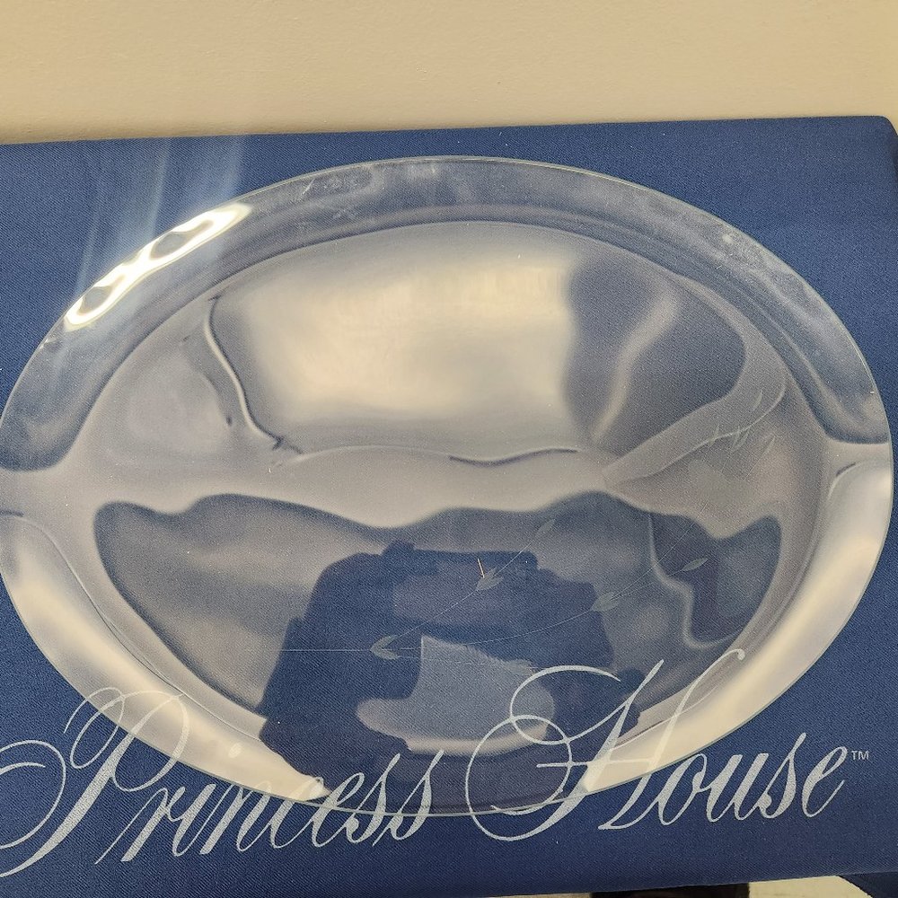 COPY - PRINCESS HOUSE CRYSTAL HERITAGE GLASS PLATTER #108